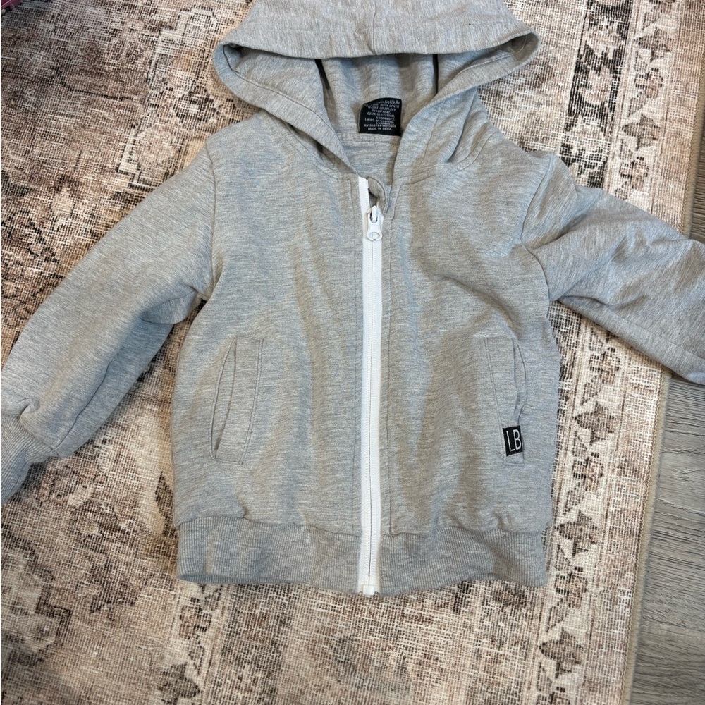 Little Bipsy Heather Gray Zip Hoodie